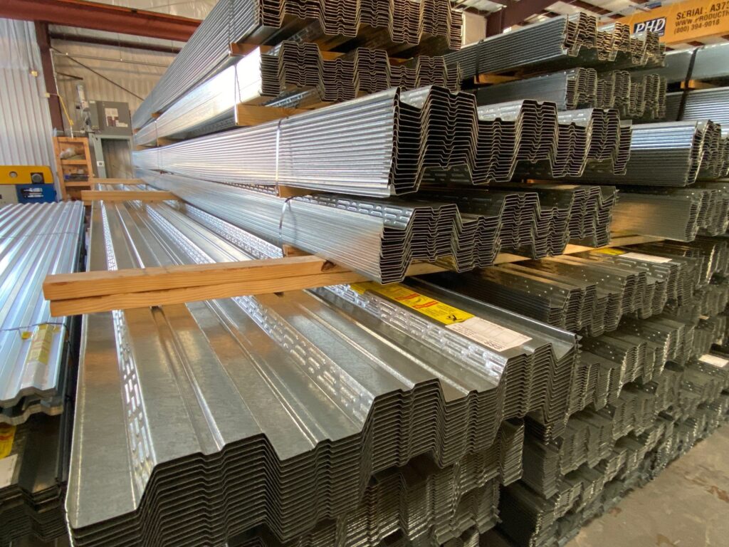 galvanized metal decking
